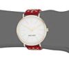 Nine West Women's Gold-Tone and Red Strap Watch