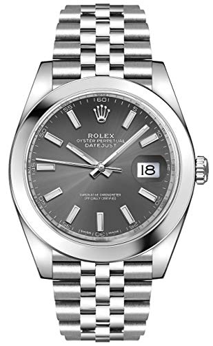 Men's Rolex Datejust 41 Dark Rhodium Oystersteel Watch