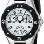 Invicta Women's Angel Stainless Steel Watch With Black Silicone Band