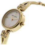 Anne Klein Women's Swarovski Crystal Accented Gold-Tone Watch