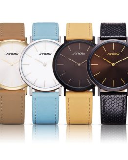 SINOBI New Fashion Womens Wrist Watches Leather Watchband