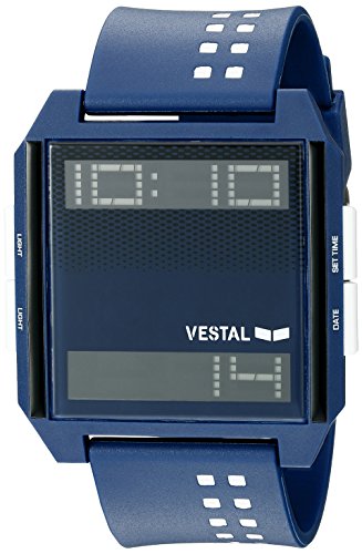 Vestal Unisex Digichord Digital Display Quartz Blue Watch