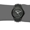 Anne Klein AK/3241BKBK Women's Black Silicone Watch – Sleek Minimalism Meets Everyday Versatility