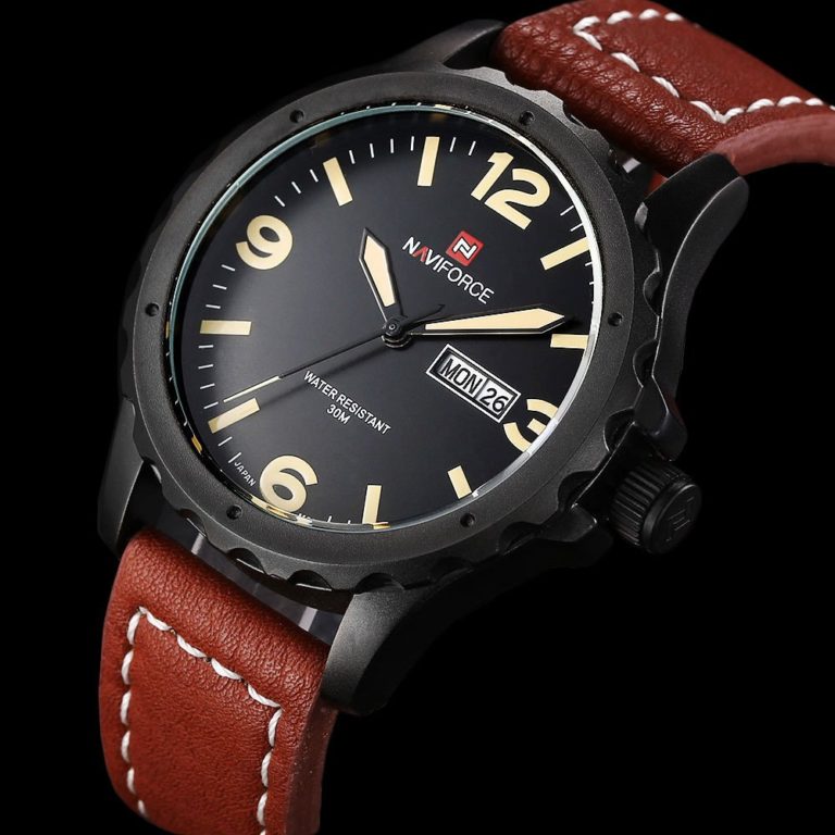 New NAVIFORCE Relogio Masculino Date Day Clock Men Watch