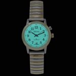 Dakota Ladies Nurse Easy to Read Moonglow Dial Stainless Steel Watch