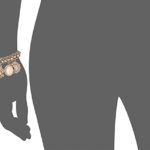Anne Klein Women's Crystal Accented Rose Gold-Tone Charm Bracelet Watch