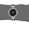 Armitron Women's Swarovski Crystal Accented Gold-Tone and Black Bangle Watch