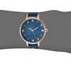 Nine West Women's Star Accented Rose Gold-Tone and Blue Strap Watch