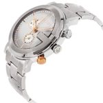 Gucci G Chronograph Silver Dial Stainless Steel Men's Watch
