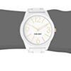 Nine West Women's Matte White Rubberized Bracelet Watch