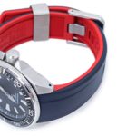 Crafter Blue Rubber Watch Band - Perfect Replacement for Seiko Samurai Prospex Dive Watches