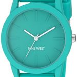 Nine West Women's Quartz Metal and Silicone Dress Watch