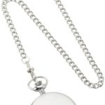 Elegance and Precision: Charles-Hubert Paris Stainless Steel Quartz Pocket Watch ⌚
