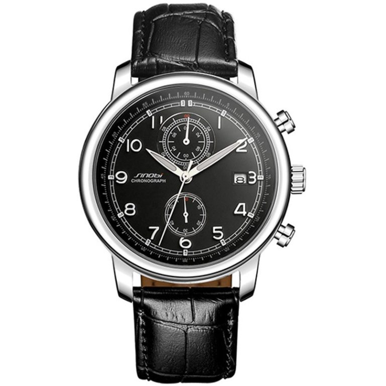SINOBI Relogio Masculino Men's Military Sports Chronograph Wrist Watches