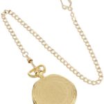 Charles-Hubert, Paris Gold-Plated Hunter Case Quartz Pocket Watch