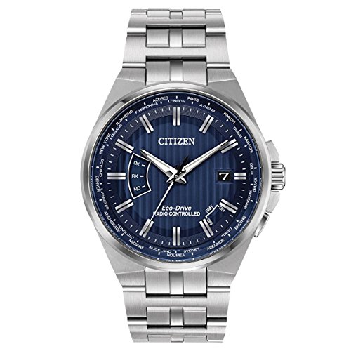 Men's Citizen Eco-Drive World Perpetual A-T Stainless Steel Watch