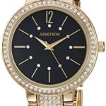 Armitron Women's Swarovski Crystal Accented Gold-Tone Bracelet Watch