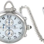Charles-Hubert, Paris Stainless Steel Quartz Pocket Watch