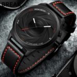 BREAK Photographer Series Unique Camera Style stainless Strap Men Watches