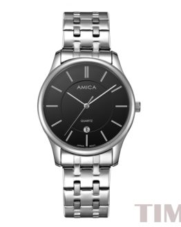 AMICA Luxury Brand Mens 2019 New Fashion Full Steel Quartz Watch