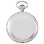 Gotham Men's Silver-Tone Railroad Mechanical Pocket Watch