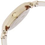 Anne Klein Women's Swarovski Crystal Accented Cream Bangle Watch