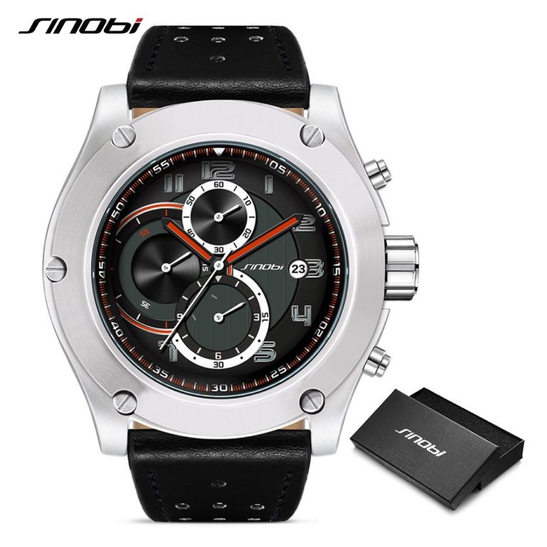 SINOBI Watches Men Brand Men Sport Watches Men's Quartz Clock Man