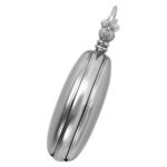 Gotham Men's Silver-Tone Mechanical Pocket Watch
