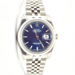 Rolex Datejust 36 Blue Dial Steel Mens Watch