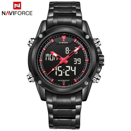 New Naviforce Fashion Watches - A Luxury Brand Men's Quartz Hour Analog Digital LED Sports Watch for the Modern Man