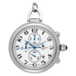 Charles-Hubert, Paris Stainless Steel Quartz Pocket Watch