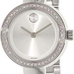 Movado Bold Women's Steel Bracelet & Case Quartz Silver-Tone Dial Watch