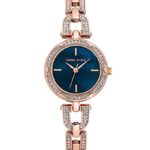 Anne Klein Women's Rose Gold-Tone Stainless Steel Bracelet Watch