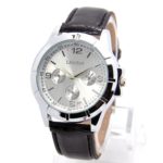 Hot Sale Pu Leather Watch Men Fashion Military Sports Quartz Wrist Watch