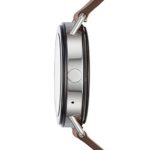 Skagen Falster 1 Smartwatch – Sleek Stainless Steel Wear OS Watch with Leather Band & All-Day Battery