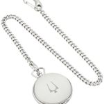 Bulova 96B270 Classic Men's Stainless Steel Pocket Watch – Elegant Seeker Style & Quartz Precision