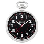 Gotham Men's Silver-Tone Mechanical Pocket Watch