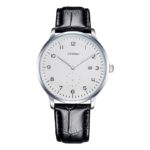 Geneva Quartz Wristwatch - Top Luxury Leather Men's Watch for Business and Casual Elegance