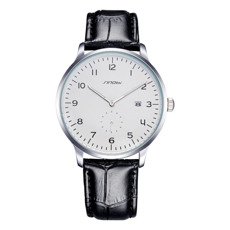 SINOBI Causal Business Men Wrist Watches Leather Watchband Top Luxury Brand Males Geneva Quartz Clock Gentleman Wristwatch 2016 1 Geneva Quartz Wristwatch - Top Luxury Leather Men's Watch for Business and Casual Elegance