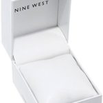Nine West Women's Burgundy Faux Suede Strap Watch - Style Meets Durability