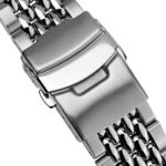 Geckota Beads of Rice 316L Stainless Steel Watch Band – Adjustable, Durable & Secure