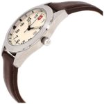 Every Day with the Victorinox Garrison Beige Dial Leather Strap Watch
