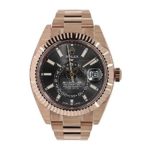 Rolex Sky Dweller Chocolate Dial Rose Gold Men's Watch