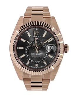 Rolex Sky Dweller Chocolate Dial Rose Gold Men's Watch