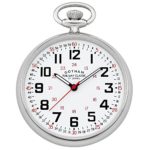 Gotham Men's Silver-Tone Mechanical Pocket Watch
