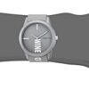 Nine West Women's Quartz Metal and Rubber Dress Watch, Color:Grey