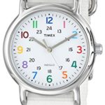 Timex Women's Weekender White Nylon Slip-Thru Strap Watch