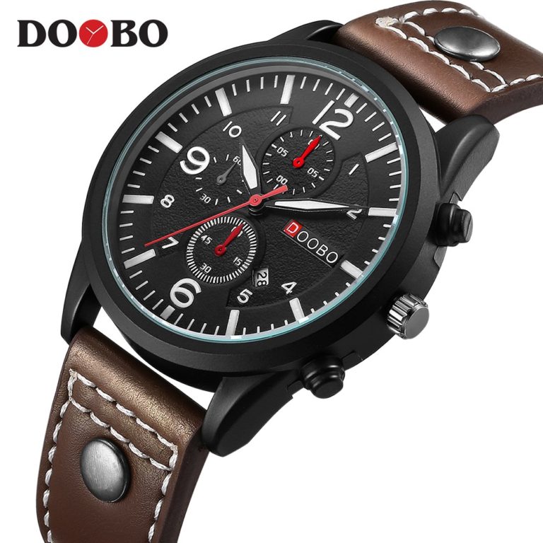 Top Luxury Brand DOOBO Men Sports Watches Men's Quartz Date Clock Man Leather Army Military Wrist Watch Relogio Masculino 2 Top Luxury Brand DOOBO Men Sports Watches Men's Quartz Date Watch