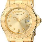 Invicta Women's Pro Diver 18k Yellow Gold Ion-Plated Stainless Steel Watch