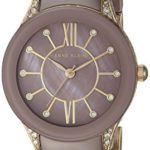 Anne Klein Women's Swarovski Crystal Accented Gold-Tone Watch